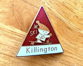 1960&#39;s KILLINGTON Resort SKI PIN Vermont Skiing Travel Vintage Antique Pico Moun - £28.77 GBP