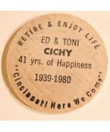 Vintage Cincinnati Ohio Wooden Nickel 1980 - £3.90 GBP