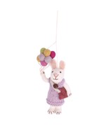 NWT GRY &amp; SIF FELTED WOOL BUNNY COLLECTOR ORNAMENT-PURPLE SWEATER-PURSE-... - £17.34 GBP