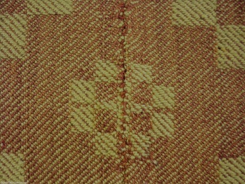 Jacquard Coverlet Pennsylvania Antique 19th C  Brown Green WOOL 36x72 Item image 9