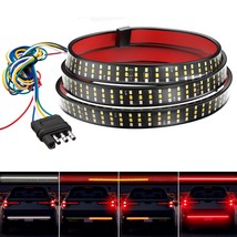 60&quot; 3 Row 432-Led Strip Tailgate Light Bar Truck Reverse Brake Turn Signal Lamp - £25.40 GBP