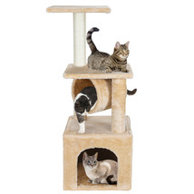Cat Tree 36'' Activity Centre Condo With Sisal-Covered Scratching Post Furniture - £49.67 GBP