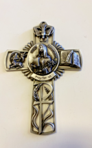 Saint Catherine of Siena Pewter 5.50&quot; Cross, New **THIS IS THE LAST ONE** - £14.74 GBP