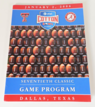 2006 AT&amp;T Cotton Bowl Classic Program Texas Tech vs Alabama Game Souvenir Dallas - £15.42 GBP