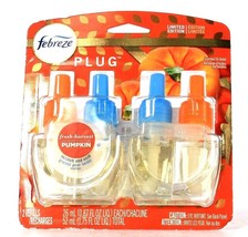 1 Pack Febreze Plug 1.75 Oz Limited Edition Fresh Harvest Pumpkin 2 Ct Refills - $25.99