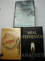 Lot 3 Neal Stephenson Hc Rise And Fall Of D.O.D.O.~Anathem~Quicksilver Intellect - £21.03 GBP