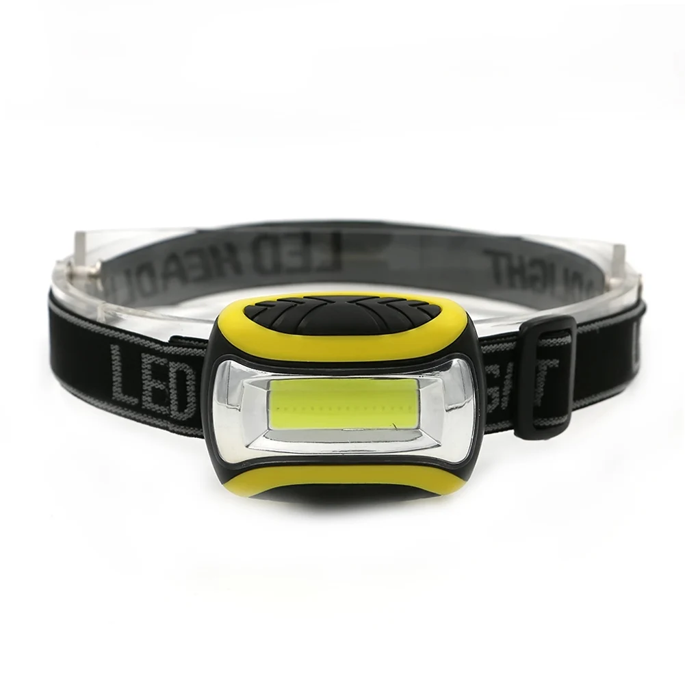 Portable Mini Waterproof 3 Modes COB LED Headlight 3xAAA Headlamp Bike Bicycle - £9.81 GBP