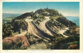 DB Postcard CA E370 Mt Mount Rubidoux Riverside Mission Curio Heavy Cardstock - £5.48 GBP