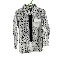 Mini Shatsu Black Tie Paint Splatter Button Down Shirt Size 3T New - £19.33 GBP