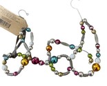 Midwest-CBK Wendy Addison Glass Bead Joy Spellout Christmas Ornament NWT&#39;s - £6.82 GBP