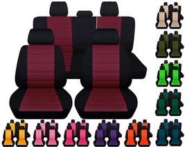 Front and Rear car seat covers fits 2012 to 2017 Ford Focus  two tone 26 colors - £125.85 GBP