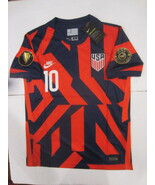 Christian Pulisic USA USMNT 2021 Gold Cup Stadium Blue Red Away Soccer J... - $80.00