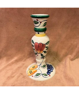 Vintage Ceramic Candlestick-Jay Ceramics-Tuscany Pattern Fruits &amp; Flowers - $18.95 CAD