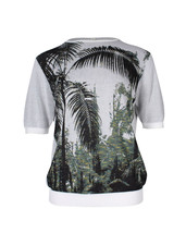 Dries Van Noten Palm Tree Print Top In Cotton Women White M - $132.05