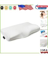 Ergonomic Queen Memory Foam Pillow with Free Soft Pillowcase - Sleep Better - $1,624.58 MXN