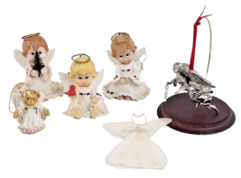 Vintage Christmas Angels 6 Angelcore Fairy Cottage Core Indoor Decoration - £20.84 GBP