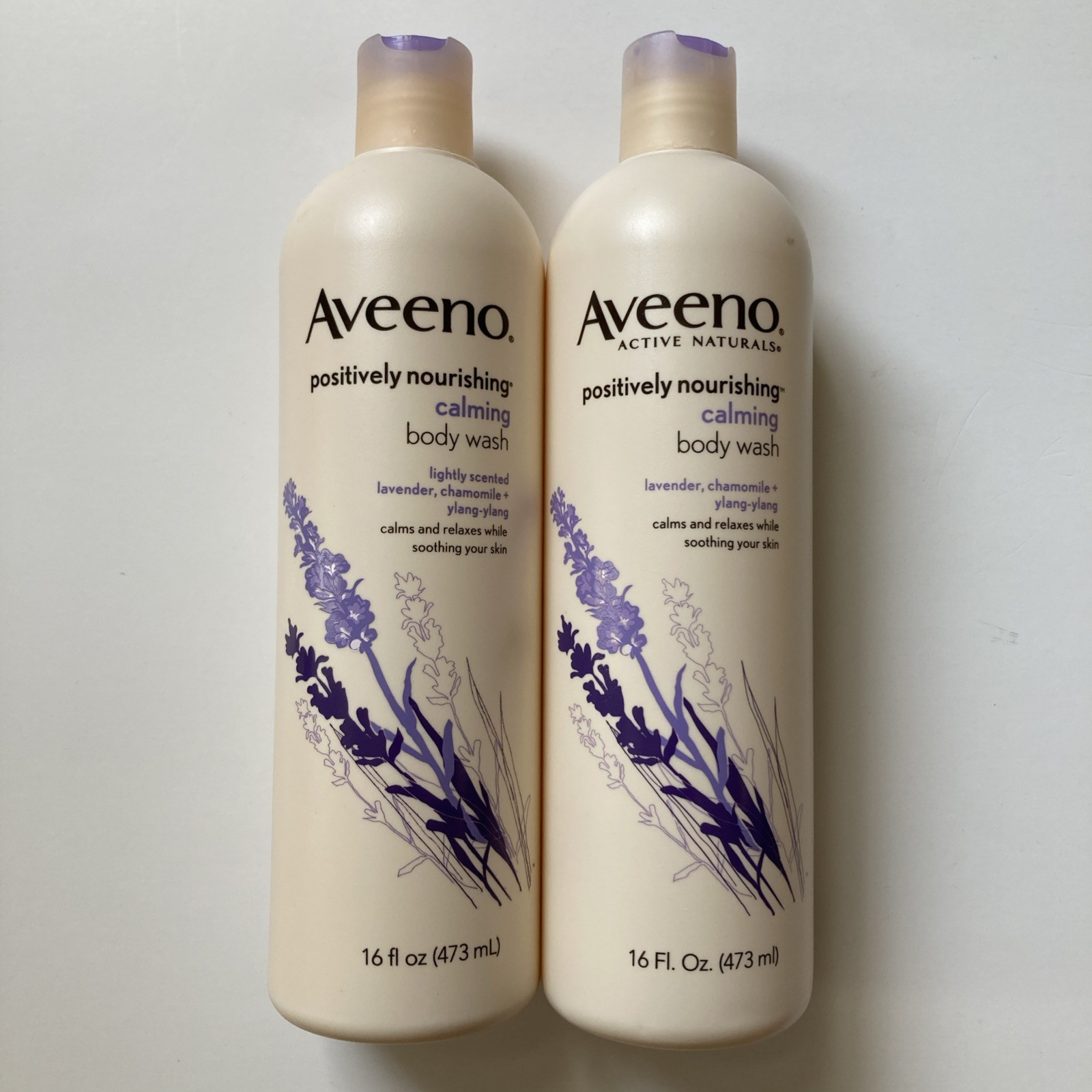 2 Pack - Aveeno Positively Nourishing Calming Body Wash Lavender Chamomile - $65.54