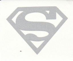 REFLECTIVE Superman up to 12 inches decal sticker hard hat RTIC window - £2.74 GBP+