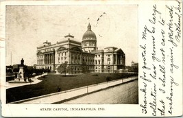 Indianapolis Indiana IN State Capitol 1906 UDB Postcard T17 - £8.65 GBP