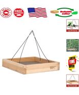 Cedar Hanging Bird Feeder 12&quot; x 12&quot; – Perfect for Birds Like Cardinals - $69.92 CAD