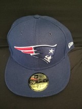 New England Patriots Gold Logo Patch Navy Hat 7 3/4 Rare - £32.03 GBP