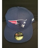 New England Patriots Gold Logo Patch Navy Hat 7 3/4 Rare - £32.03 GBP