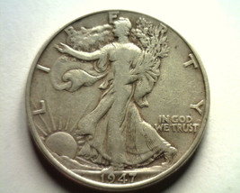 1947 Walking Liberty Half Dollar Very Fine Vf Nice Original Coin Bobs Coins - £17.31 GBP