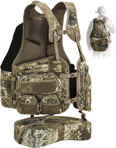 Turkey Vest with Seat Cushion, Turkey Hunting Vest with Game Pouch，Hunting Cloth - £123.93 GBP