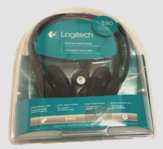 Logitech H390 USB Headset with Noise-Canceling Microphone Black New Sealed - £10.12 GBP
