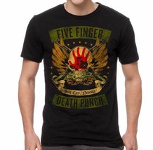 New Five Finger Death Punch Locked &amp; Loaded Licensed Concert Band T Shirt - £19.61 GBP+