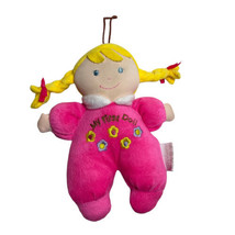 My First Baby Doll 9” Fair Skin Blonde Hair Pink Baby Rattle - £11.57 GBP