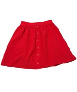 Anthropologie Amadi Skirt Red Size Small New with tag Made in USA - $32.35 CAD