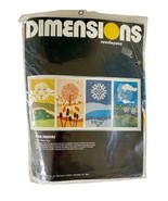 Dimensions Four Seasons Needlepoint Kit New Sealed Vintage 1978 Made In USA - $554.17 MXN