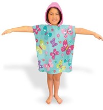 Butterfly Kids Girls Hooded Pool,Bath,Beach Towel,Poncho Extra SOFT(23.6”x47.2”) - £20.35 GBP