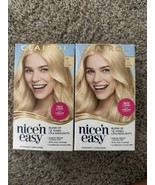 Lot Of 2 Clairol Nice&#39;n Easy Permanent Hair Dye 10 Extra Light Blonde Ha... - $20.06 CAD