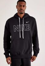 Nike Club Fleece Mens Black LS Hooded Hoodie!!(Large-Tall) - $43.70