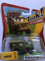 Disney Pixar Cars Sarge #30 &quot;Look! My eyes Change!&quot; - £6.36 GBP