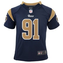 Nike Youth St. Louis Rams Long #91 V-Neck Short Sleeve Jersey, Navy, Medium - £31.02 GBP