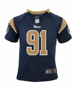 Nike Youth St. Louis Rams Long #91 V-Neck Short Sleeve Jersey, Navy, Medium - $753.77 MXN