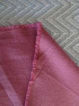 3250. Deep Rose Muted Dot Pattern Home Decor Cotton Fabric - 48&quot; X 4 3/8 Yds. - £15.98 GBP