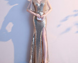 Tulle sequin dress gold 2 thumb155 crop