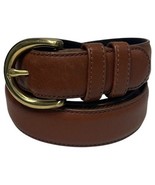 Coach Belt Mens Extra Large Brown Leather Solid Brass Buckle Classic Ret... - $43.31 CAD