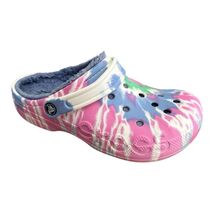 Crocs Baya Lined Tie-dye Graphic Clog Size US M6/W8 Pink Lemonade/Multi - $16.71