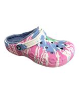 Crocs Baya Lined Tie-dye Graphic Clog Size US M6/W8 Pink Lemonade/Multi - $16.71