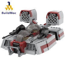 BuildMoc Speeding Tank Land Vehicle Model with 2 Cockpits 590 Pieces from Game - £30.99 GBP