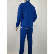 Men's Monte Carlo Turkey Jogging Suit 2pc Jump Set Stretchable 95183 Royal Blue image 4