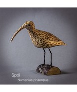 Hand Carved Whimbrel Bird from Icelandic Birch - Numenius Phaeopus - Spói - $1,677.21 MXN