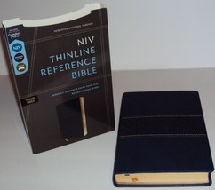 NIV Thinline Reference Bible Leathersoft Red Letter, Thumb Indexed Comfort Print - $30.35