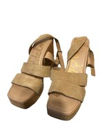 Sam Edelman Leather Studded Strap Wooden Block Clog Heels Womens Size 8.5M - $45.53