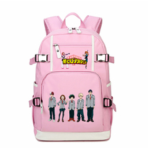 My Hero Academia Kid Backpack Schoolbag Bookbag Daypack Pink Large Bag I - £30.89 GBP